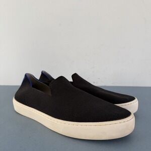 Rothy's The Original Slip On Black Washable Knit Sneakers